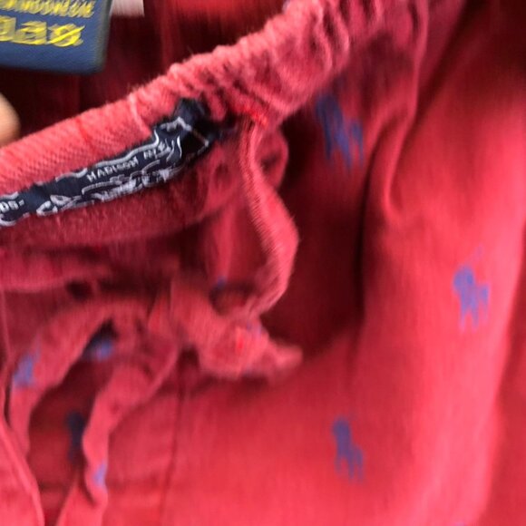 Polo Ralph Lauren Mens Pajama Pants XL Red Sleepwear Drawstring Lounge Pull On - Picture 11 of 14